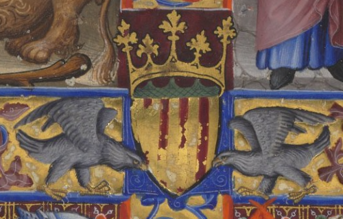 Bréviaire de Martin d’Aragon. Paris, BnF, Ms. Rotschild 2529, fol. 17v. (détail)
