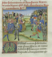 La branche ursine dans une lettrine du Giovanni Colonna, Mare historiarum, Paris, BnF, ms. Lat. 4915. La branche ursine dans une lettrine du Giovanni Colonna, Mare historiarum, Paris, BnF, ms. Lat. 4915.