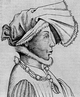 Portrait de Wenceslas de Luxembourg portant le collier de la Cosse de gen&ecirc;t.